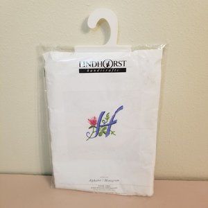 Lindhorst‎ Handicrafts White 16 Napkins Alphabet Monogram O Embroidery Kit